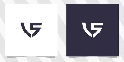 letra vs sv logo diseño vector