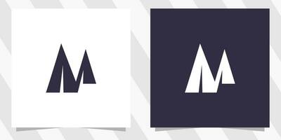 letter m logo design vector