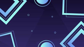 a blue and purple background with geometric shapes video