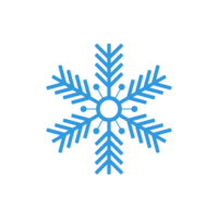 fiocco di neve simbolo design per decorazione png