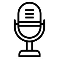 Content creator microphone object illustration vector