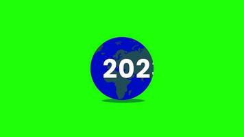 content Nouveau année 2024 fête, d'or texte animation Contexte vidéo l content Nouveau année animation 2024 gratuit vidéo video