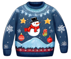 AI generated Winter sweater for christmas. png