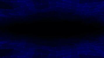 Abstract hi-tech lines and dots slowly moving futuristic plexus pattern on black background video
