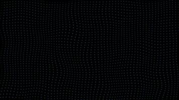 simple hi-tech wiggly movement Royal blue circular minimal dots on black background video