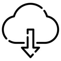 Cloud Download icon illustration vector