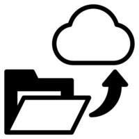 File to Cloud icon illustration for uiux, infographic, web, app, etc vector