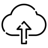 enviar a nube icono ilustración para uiux, infografía, web, aplicación, etc vector