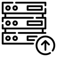 Upload to Server icon illustration for uiux, infographic, web, app, etc vector