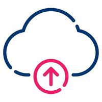 Cloud Upload icon illustration for uiux, infographic, web, app, etc vector