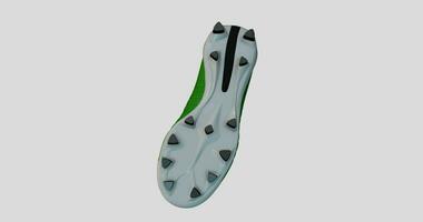 3d sport scarpa rotante su alfa sfondo. senza soluzione di continuità ciclo continuo. video