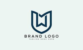 letter MW, WM logo design vector template design for brand.