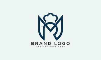 letter MR logo design vector template design for brand.