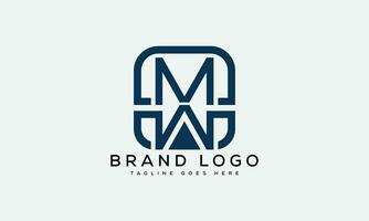letter MW, WM logo design vector template design for brand.