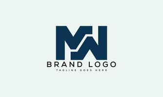 letter MW, WM logo design vector template design for brand.