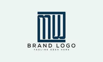letter MW, WM logo design vector template design for brand.