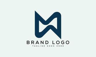 letter MW, WM logo design vector template design for brand.