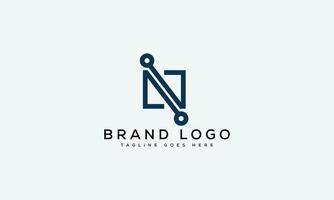 letter N logo design vector template design for brand.