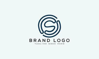 letra s logo diseño vector modelo diseño para marca.