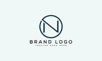 letter N logo design vector template design for brand.