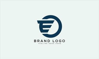 letter E logo design vector template design for brand.