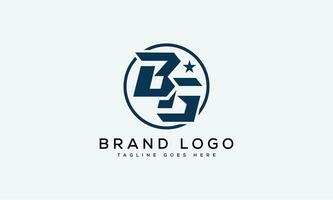 letter BG logo design vector template design for brand