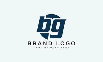 letter BG logo design vector template design for brand