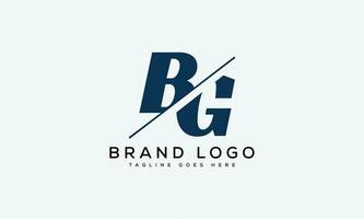 letter BG logo design vector template design for brand