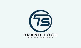 letter TS logo design vector template design for brand