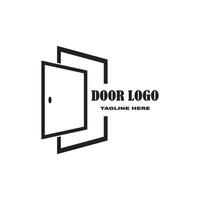 conjunto de puerta logo modelo vector icono ilustración diseño