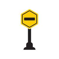 Traffic sign icon, logo vector illustration design template