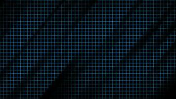 Abstract dynamic Royal blue grid background .Diagonal motion waves dark background video