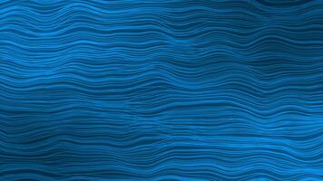 Abstract Royal blue color horizontal moving wavy lines background, horizontal stripes minimal background video