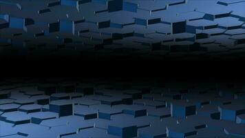 Hi-tech 3d hexagon shapes futuristic technology background video