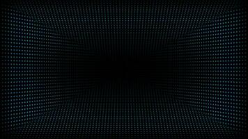 Abstract technology dark background. Moving dots and grid background for logo intro video
