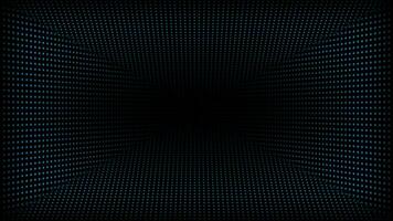 Abstract technology dark background. Moving dots and grid background for logo intro video