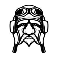 Oldman Pilot Outline vector