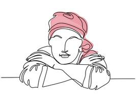 Cancer awareness month. Chemotherapy survivor. vector