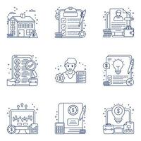 Pack of Startup Linear Icons vector