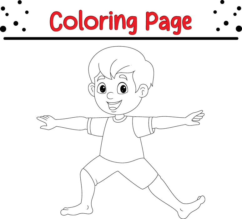 Yoga Coloring Page Vector Art, Icons, and Graphics for Free Download