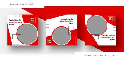 Minimalist social media post headline text here templates promotion banner frame design Pro Vector