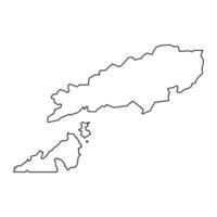 tsuen pálido distrito mapa, administrativo división de hong Kong vector ilustración.