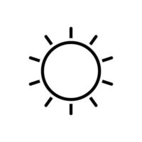 sunny icon design vector template