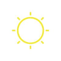 sunny icon design vector template