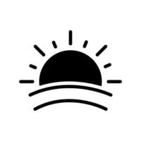 sunrise icon design vector template