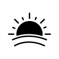 sunrise icon design vector template