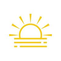 sunrise icon design vector template
