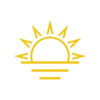 sunrise icon design vector template