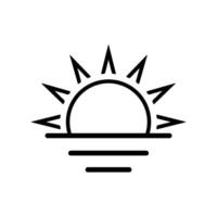 sunrise icon design vector template