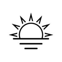 sunrise icon design vector template